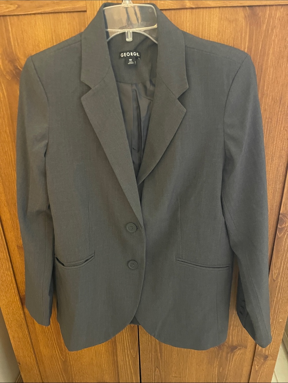 George - Grey Women's Two-Button Blazer